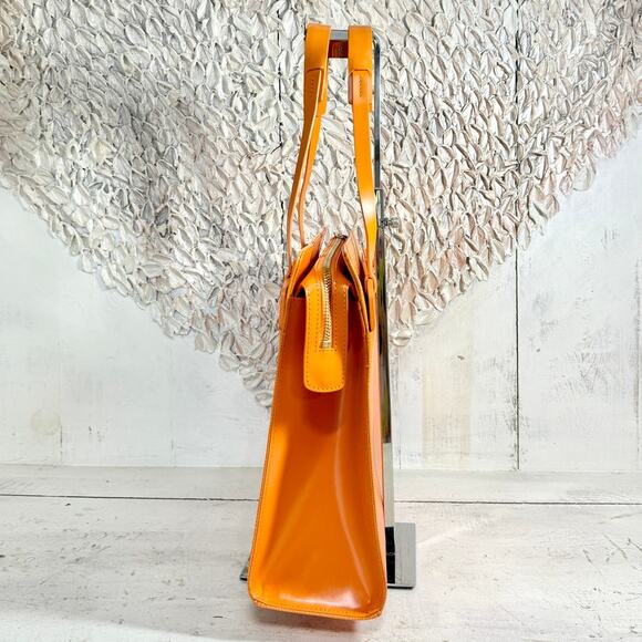 Louis Vuitton Croisette Epi Leather GM Office Shoulder Handbag Orange - Picture 4 of 9